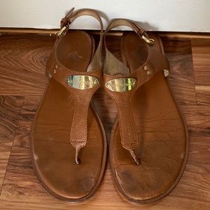 Michael Kors tan sandals